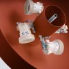 Plafonniers Acier Ocre Rouge E27 4 Omiq