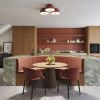 Plafonniers Acier Ocre Rouge E27 4 Omiq