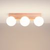Plafonniers Bois Naturel G9 3 Bulbo