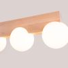 Plafonniers Bois Naturel G9 3 Bulbo