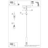 Suspensions Acier Blanc GU10 1 Lami
