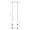 Suspensions Acier Blanc GU10 2 Liro