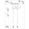 Suspensions Acier Blanc GU10 2 Liro