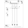 Suspensions Acier Blanc GU10 3 Liro