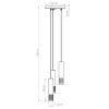 Suspensions Acier Blanc GU10 3 Liro