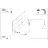 Appliques murales Acier Beige E14 1 Nox