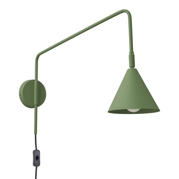 Appliques murales Acier Vert Olive E14 1 Nox
