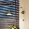 Appliques murales Acier Vert Olive E14 1 Nox