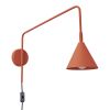 Appliques murales Acier Ocre Rouge E14 1 Nox