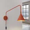 Appliques murales Acier Ocre Rouge E14 1 Nox