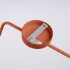 Appliques murales Acier Ocre Rouge E14 1 Nox