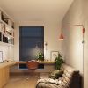 Appliques murales Acier Ocre Rouge E14 1 Nox