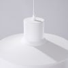 Suspensions Acier Blanc E27 1 Bilo