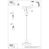 Suspensions Acier Blanc E27 1 Bilo