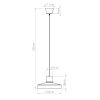 Suspensions Acier Beige E27 1 Bilo