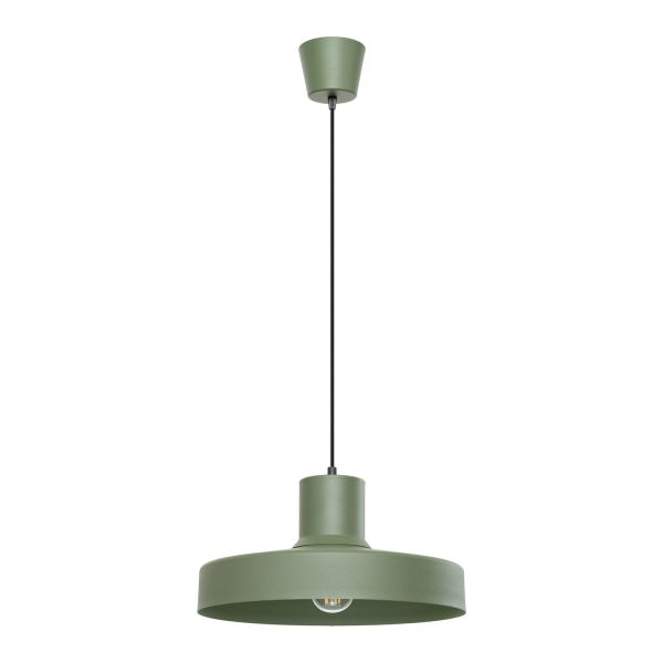 Suspensions Acier Vert Olive E27 1 Bilo
