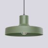 Suspensions Acier Vert Olive E27 1 Bilo