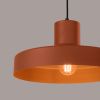 Suspensions Acier Ocre Rouge E27 1 Bilo