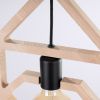 Suspensions Bois Naturel E27 1 Caro