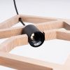 Suspensions Bois Naturel E27 1 Caro
