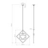 Suspensions Bois Naturel E27 1 Caro