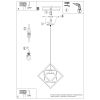 Suspensions Bois Naturel E27 1 Caro