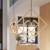 Suspensions Bois Naturel E27 1 Caro