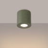Plafonniers Béton Vert Olive GU10 1 Orbis