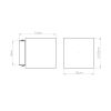 Appliques murales Béton Vert Olive G9 1 Quad