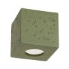 Plafonniers Béton Vert Olive GU10 1 Quad