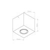Plafonniers Béton Beige GU10 1 Quad