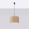 Suspensions Tissu Taupe E27 1 Nevia