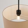 Suspensions Tissu Taupe E27 1 Nevia