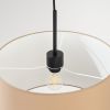 Suspensions Tissu Taupe E27 1 Nevia