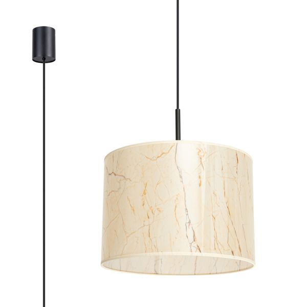 Suspensions PVC Beige E27 1 Nevia