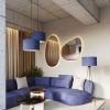 Suspensions PVC Bleu E27 1 Nevia