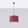 Suspensions Tissu Bordeaux E27 1 Nevia