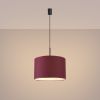 Suspensions Tissu Bordeaux E27 1 Nevia