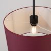 Suspensions Tissu Bordeaux E27 1 Nevia