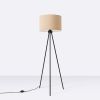Lampadaire Tissu Taupe E27 1 Nevia