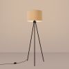 Lampadaire Tissu Taupe E27 1 Nevia