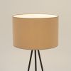 Lampadaire Tissu Taupe E27 1 Nevia