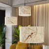 Lampadaire Tissu Beige E27 1 Nevia
