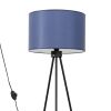 Lampadaire Tissu Bleu E27 1 Nevia