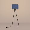 Lampadaire Tissu Bleu E27 1 Nevia