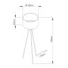 Lampadaire Tissu Bleu E27 1 Nevia