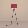 Lampadaire Tissu Bordeaux E27 1 Nevia