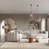 Suspensions Feutre Beige E27 1 Mula