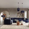 Suspensions Feutre Bleu E27 1 Mula