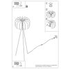 Lampadaire Feutre Jaune E27 1 Mula